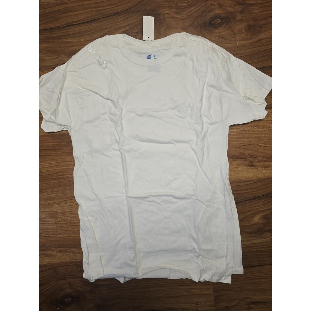 Hanes Mens Xtemp Medium 2 Pack Undershirts White Short Sleeve Crewneck Cotton